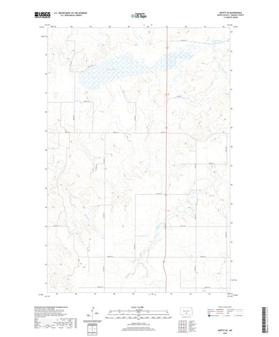 United States Geological Survey Moffit SE, ND (2020, 24000-Scale) digital map
