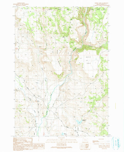 United States Geological Survey Moffit Table, OR (1990, 24000-Scale) digital map