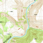 United States Geological Survey Moffit Table, OR (1990, 24000-Scale) digital map