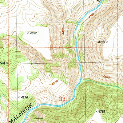 United States Geological Survey Moffit Table, OR (1990, 24000-Scale) digital map