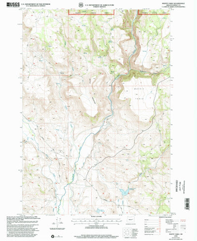 United States Geological Survey Moffit Table, OR (1999, 24000-Scale) digital map