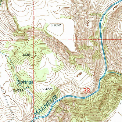 United States Geological Survey Moffit Table, OR (1999, 24000-Scale) digital map