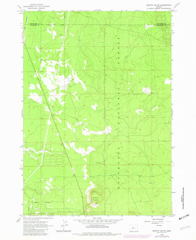 United States Geological Survey Moffitt Butte, OR (1963, 24000-Scale) digital map