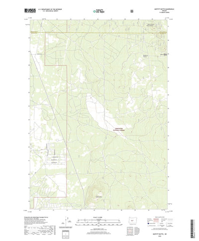 United States Geological Survey Moffitt Butte, OR (2020, 24000-Scale) digital map
