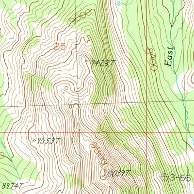 United States Geological Survey Mogg Mountain, ID (1989, 24000-Scale) digital map