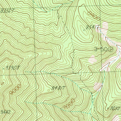 United States Geological Survey Mogg Mountain, ID (1989, 24000-Scale) digital map