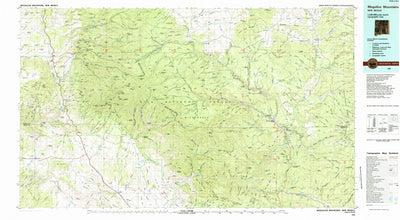 United States Geological Survey Mogollon Mountains, NM (1985, 100000-Scale) digital map