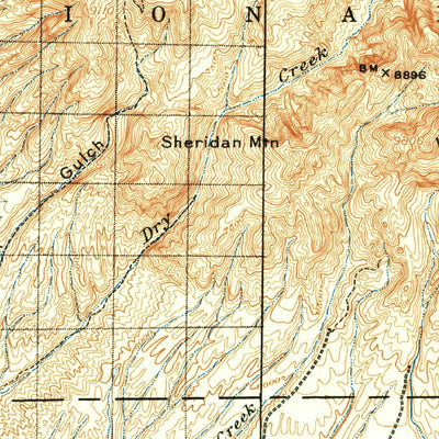 United States Geological Survey Mogollon, NM (1910, 125000-Scale) digital map
