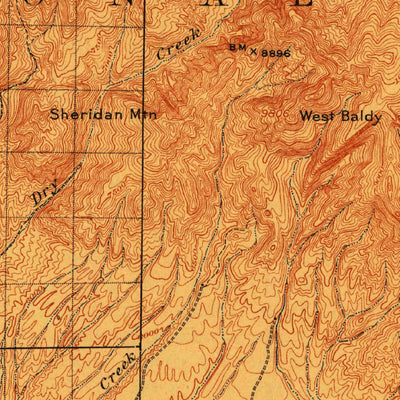 United States Geological Survey Mogollon, NM (1912, 125000-Scale) digital map