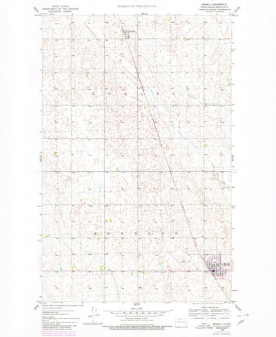 United States Geological Survey Mohall, ND (1948, 24000-Scale) digital map