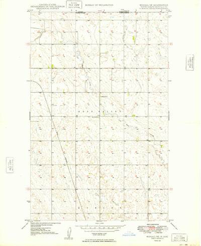 United States Geological Survey Mohall NE, ND (1949, 24000-Scale) digital map
