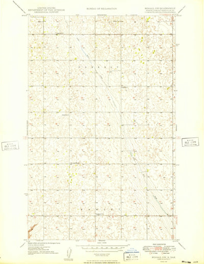 United States Geological Survey Mohall SW, ND (1949, 24000-Scale) digital map