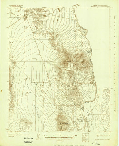 United States Geological Survey Mohave City, NV-AZ-CA (1926, 96000-Scale) digital map