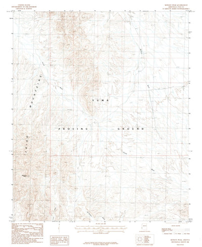 United States Geological Survey Mohave Peak, AZ (1986, 24000-Scale) digital map