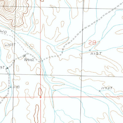 United States Geological Survey Mohave Peak, AZ (1986, 24000-Scale) digital map