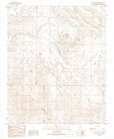 United States Geological Survey Mohave Springs, AZ (1990, 24000-Scale) digital map