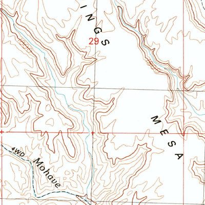 United States Geological Survey Mohave Springs, AZ (1990, 24000-Scale) digital map