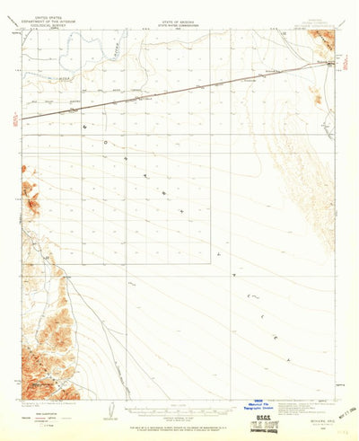 United States Geological Survey Mohawk, AZ (1926, 62500-Scale) digital map