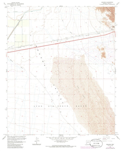 United States Geological Survey Mohawk, AZ (1965, 24000-Scale) digital map