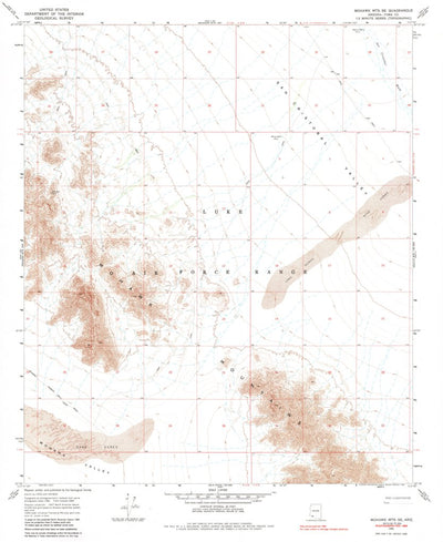 United States Geological Survey Mohawk Mountains SE, AZ (1965, 24000-Scale) digital map