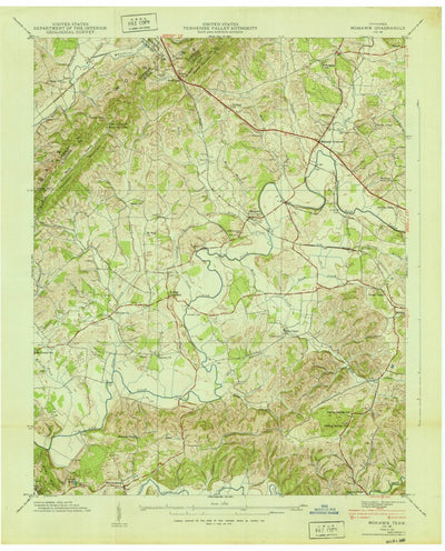 United States Geological Survey Mohawk, TN (1940, 24000-Scale) digital map