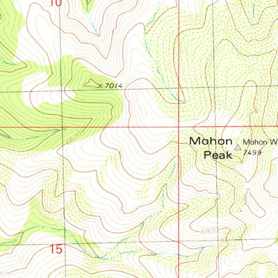 United States Geological Survey Mohon Peak, AZ (1980, 24000-Scale) digital map