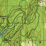 United States Geological Survey Mohonk Lake, NY (1943, 31680-Scale) digital map