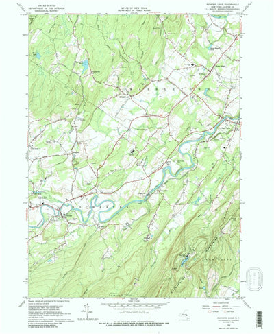 United States Geological Survey Mohonk Lake, NY (1964, 24000-Scale) digital map