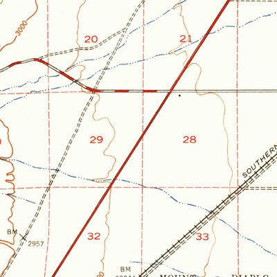 United States Geological Survey Mojave, CA (1943, 62500-Scale) digital map