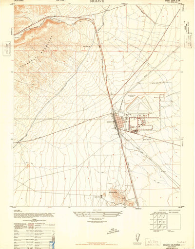 United States Geological Survey Mojave, CA (1947, 24000-Scale) digital map