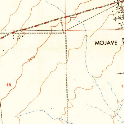 United States Geological Survey Mojave, CA (1947, 24000-Scale) digital map