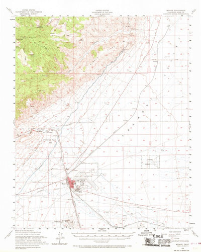 United States Geological Survey Mojave, CA (1956, 62500-Scale) digital map