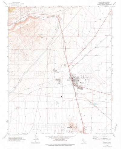 United States Geological Survey Mojave, CA (1973, 24000-Scale) digital map
