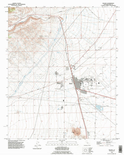 United States Geological Survey Mojave, CA (1992, 24000-Scale) digital map
