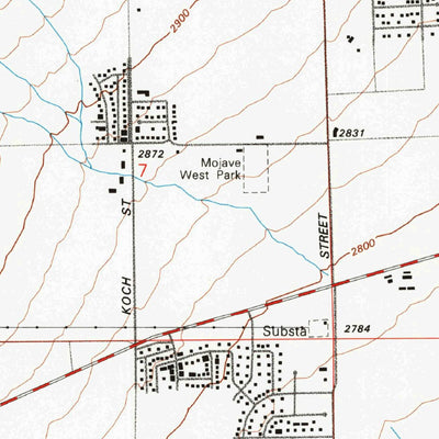 United States Geological Survey Mojave, CA (1992, 24000-Scale) digital map