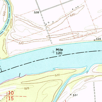 United States Geological Survey Mokane East, MO (1975, 24000-Scale) digital map