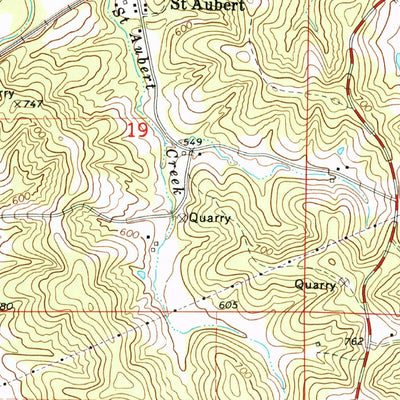 United States Geological Survey Mokane East, MO (1975, 24000-Scale) digital map