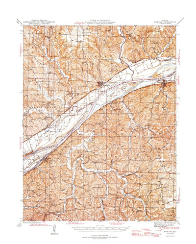 United States Geological Survey Mokane, MO (1945, 62500-Scale) digital map
