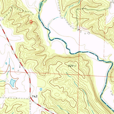 United States Geological Survey Mokane West, MO (1975, 24000-Scale) digital map