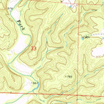 United States Geological Survey Mokane West, MO (1975, 24000-Scale) digital map