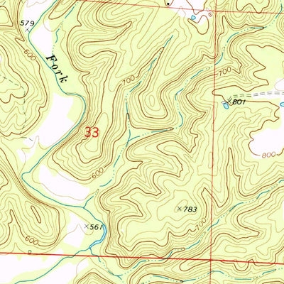United States Geological Survey Mokane West, MO (1975, 24000-Scale) digital map