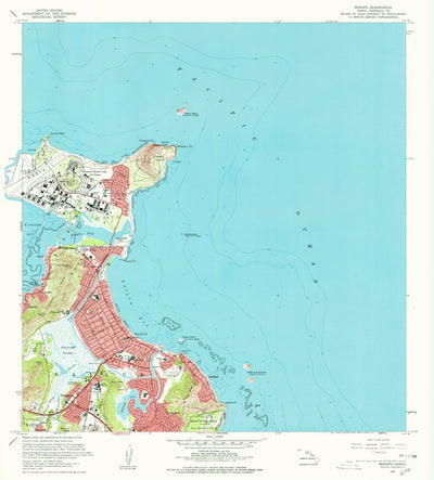 United States Geological Survey Mokapu Point, HI (1968, 24000-Scale) digital map