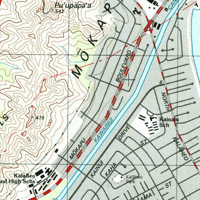 United States Geological Survey Mokapu Point, HI (1998, 24000-Scale) digital map