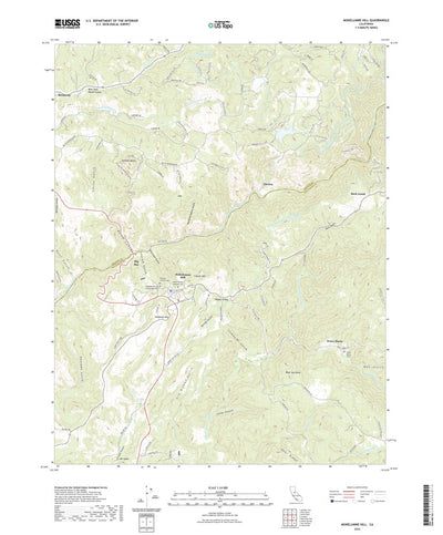 United States Geological Survey Mokelumne Hill, CA (2022, 24000-Scale) digital map