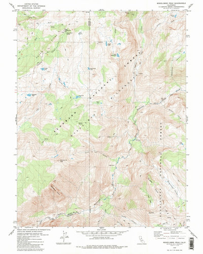 United States Geological Survey Mokelumne Peak, CA (1979, 24000-Scale) digital map