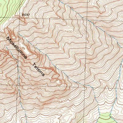 United States Geological Survey Mokelumne Peak, CA (1979, 24000-Scale) digital map