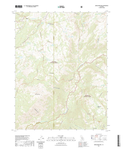 United States Geological Survey Mokelumne Peak, CA (2021, 24000-Scale) digital map