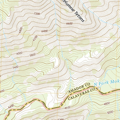 United States Geological Survey Mokelumne Peak, CA (2021, 24000-Scale) digital map