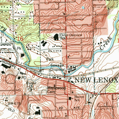 United States Geological Survey Mokena, IL (1993, 24000-Scale) digital map