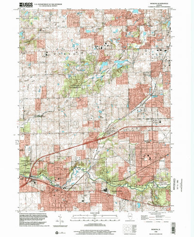 United States Geological Survey Mokena, IL (1998, 24000-Scale) digital map